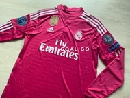 《代客寄賣》14/15 Real Madrid C. Ronaldo 7 Away kit C朗拿度 皇馬 皇家馬德里 作客 長袖 齊歐聯章 冠軍章 波衫 球衣 Y2K