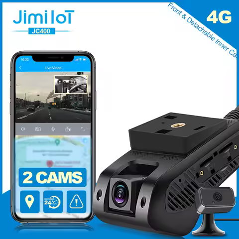 Jimiiot Front And Rear Car Camera 4G Wifi Dash Cam JC400 Drive Recorder Dual Live Video Remote Monit