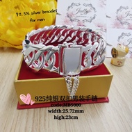 Bangle Silver 925 for men /Rantai tangan Lipan Dunhil Perak/Bracelet silver