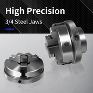 3/4 Jaws Steel Wood Lathe Chuck Woodworking Hand Chuck 65mm 50mm 80mm M14 M25 Self-Centering Lathe C