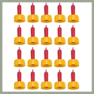 ( S U Z B )20 Pieces Lamb Teat Feeder Bottle Topper Feeding Milk Drinking for Sheep Goat Pup Dog
