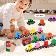 Bubu Puzzle Enlightenment Magnetic Digital Train Toys For Children Magnetic Block Assembly Baby