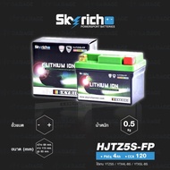 SKYRICH แบตเตอรี่ ลิเธียม LITHIUM ION รุ่น HJTZ5S-FP ใช้สำหรับรถมอเตอร์ไซค์ R15 Grand Filano Wave110