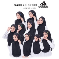 Tudung Sarung Sukan Adidas | Sport Hijab Material Mossecrepe