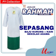 Jualan Rahmah Baju Sekolah Agama Rendah ~ Sepasang Baju Kurung Agama Kain Agama / School Uniform Lic