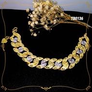 Gelang Tangan Dunhill Mix Original Emas Bangkok (ETB306)