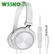 [Wssno] ชุดหูฟังครอบหูหูฟังมีไมโครโฟนแบบมีสายเบสไฮไฟหูฟังสำหรับ iPhone เสียงเพลงสเตอริโอเสี่ยวหมี่โซนี่คอมพิวเตอร์ Huawei เครื่อง