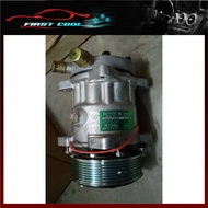 **ORIGINAL SANDEN **COMPRESSOR SD-7H15 7 PISTON 12V PIPING O RING 8137 A/C PARTS MODIFY TRUCK LORRY VAN