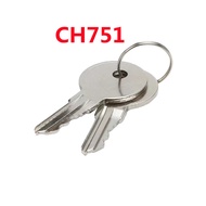 Keychannel 2PCS CH751 Copper Key Universal Keys 751CH Key for Elevator Lock Control Cabinet Room Car