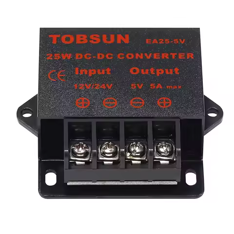 DC/DC 12V 24V to 5V 15A 75W Voltage Reducer Converter Regulator, Step Down Converter Regulator DC to