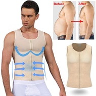 WSY  Mens Slimming Body Shaper Tummy Control Shapewear Gynecomastia Compression Shirts Waist Trainer