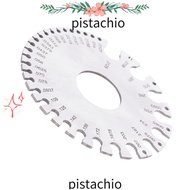 PISTACHIO Thickness Gauge, Stainless Steel Metric and Imperial Scales Round Wire Gauge, Round Dual S