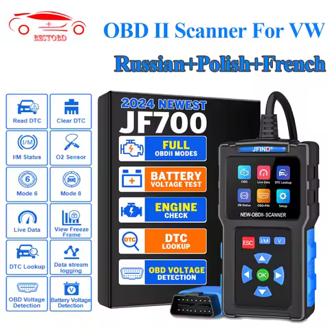 JFIND JF700 For VW For MITSUBISHI PK V519 Car Diagnostic Tool OBD2 OBDII Engine System Upgraded Scan