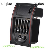 QINJUE ​Guitar Preamp EQ​, ​Electric Digital​ ​LCD Display​ ​Acoustic Guitar Pickup, Convenient ​For
