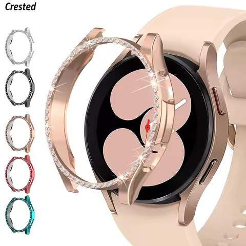 Cover for Samsung Galaxy Watch 4 Case 40mm 44mm Accessories Bling Diamond PC bumper Galaxy Watch 4 C
