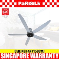 (Bulky)(FREE INSTALLATION) KDK T60AW 5-Blades Remote Control DC Ceiling Fan with Temperature Sensor (150cm)