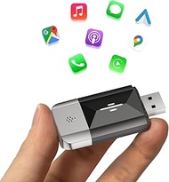 Volam (2026 Aggiornato) Adattatore Wireless 2 in 1 per CarPlay & Android Car, Design Anti-Smarriment