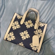 Kate Spade Flower 桃心四葉花托特包