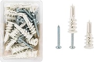 #8-60 pcs Self Drilling Drywall Anchors and Screws kit #8 x 1-1/4”- Superb Wall Anchors Used On Dryw