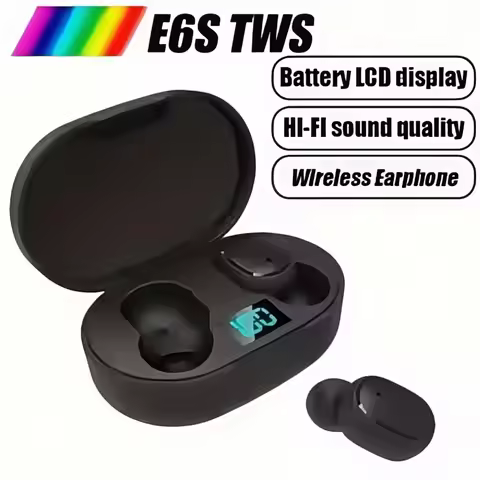 TWS E6S ANC Wireless Earbuds - Bluetooth 5.0, 50H Playback, IPX4 Waterproof,Gaming Mode,Compatible w
