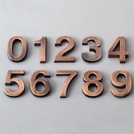 Gold 7cm Self Adhesive House Address Door Number Sign 3D Digit Hotel Apartment Home Street Number Wa
