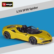 Maisto 118 SF90 XX Stradale Alloy Simulation รถของเล่นสะสมของขวัญสำหรับอายุ 14 ชายสากลโลหะของเล่น