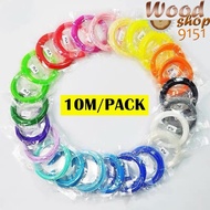 (10 METER) PLA 3D Printing Filament Material for 1.75mm 3D Pen Refills