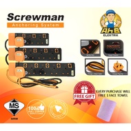 SCREWMAN EXTENSION TRAILING SOCKET 3GANG 4GANG 5GANG 2METER 5METER EXTENSION SOCKET