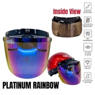3 BUTTONS BIKKO VISOR / BOGO VISOR / BOB VISOR 3 BUTTON TINTED BRONZE FOR HELMET MS88, MHR, SGV