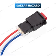 TOMBOL HAZARD BUTTON SWITCH ON OFF LED MOTORCYCLE HAZARD SWITCH