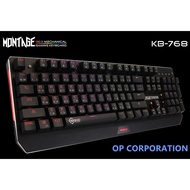 SIGNO คีย์บอร์ดสำหรับเกม E-Sport RGB Mechanical Gaming Keyboard รุ่น MONTAGE KB-768 (Blue Switch)