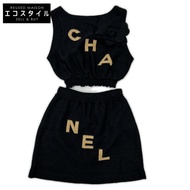 香奈兒 P61529 K46806 秀場款 Logo 上衣和半裙套裝，36 碼 [二手]