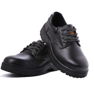 safety shoesรองเท้าผู้ชาย สีดำรองเท้าเซฟตี้ รองเท้าหัวเหล็ก พื้นเสริมแผ่นเหล็ก
