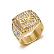 Nhẫn nam đá mạ vàng Vua 18K