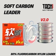 FL001 TACHI Tali Pancing 80% Fluorocarbon Nylon 120M Japan Soft Carbon Leader Fishing Line Casting J