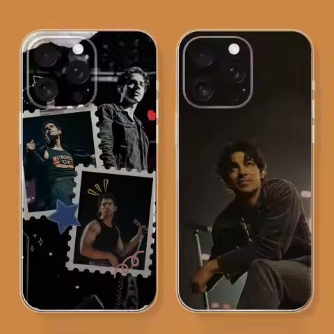 Singer J-Joe Jonas Phone Case For iPhone 6,16,15,14,13,12,11,17 Pro,Max,Plus,X,XS,XR,SE,Mini Transpa