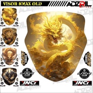 HIJAU Winshield visor sticker yamaha Nmax Old 155 2015-2019 GOLDEN DRAGON PICTURE (033) / Winshield 