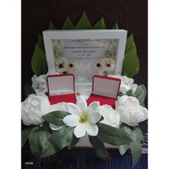 Frame Mas Kahwin + 2 bekas cincin ( 4 bentuk cincin )  by J2H2 Shop