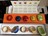 全新 le creuset 調味罐 2015 90th Anniversary 瓷器品牌經典鍋具造型組5 入90週年紀念版 罕有