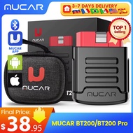 MUCAR BT200/BT200 Pro OBD2 Scanner Diagnostic Tool Bluetooth, Full System Automotive Scan Tool Free 
