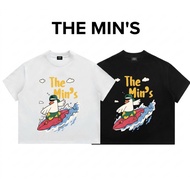 Local Brand The Min’s Duck Surfing T-Shirt TM39 Unisex Boxy Form T-Shirt 100% Cotton Fabric