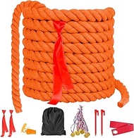 Hxezoc Field Day Tug of War Rope for Kids and Adults, Outdoor Lawn Yard Family Reunion Birthday Game