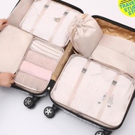 [7 In 1] Travel Pouch Travel Organizer Bag Pouch Set