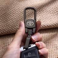 Xe ô tô bằng thép không gỉ phong cách Keychain Logo Keyring cho TOYOTA LAND CRUISER 200 Prado fj150