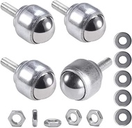 4Pcs CY-25D M8 Bolt Type 1" Carbon Steel Ball Transfer Bearing Unit, Table Conveyor Roller Ball with