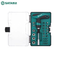 SATA 05493 - 29PCS 6.35 4mm Ratchet wrench Sd & screwdriver Socket Kit