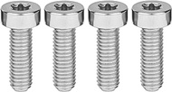 Wanyifa Titanium M5x15mm Torx Head Bolt for Bicycle Bottle Cage Brake Stem Pack of 4