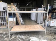 【東鼎二手家具】灰色三尺鐵製雙層上下舖*宿舍床組*兒童床組*鐵製床架*上下床*雙層床*上下舖*寢具*床架*床板*鐵床