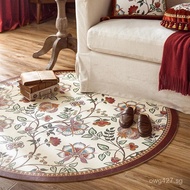 American Style Carpet Sofa Bedside Living Room Round New Year Nordic Style Rug Wash-Free Wedding Lea