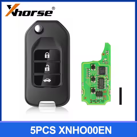 5pcs/lot XHORSE XNHO00EN Universal Remote Key For Honda Type Wireless XN004 3 Buttons With NXP Chip 